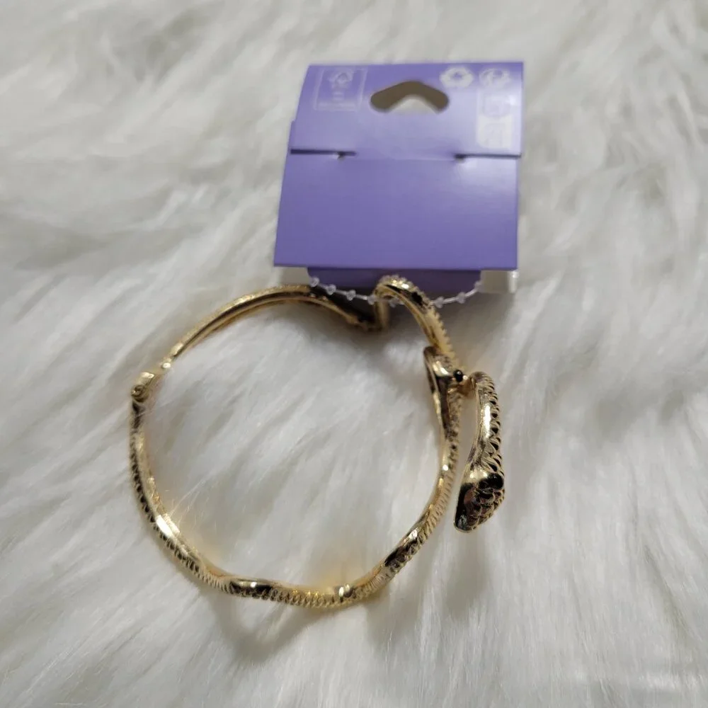 Claire's Snake Hinged Bracelet